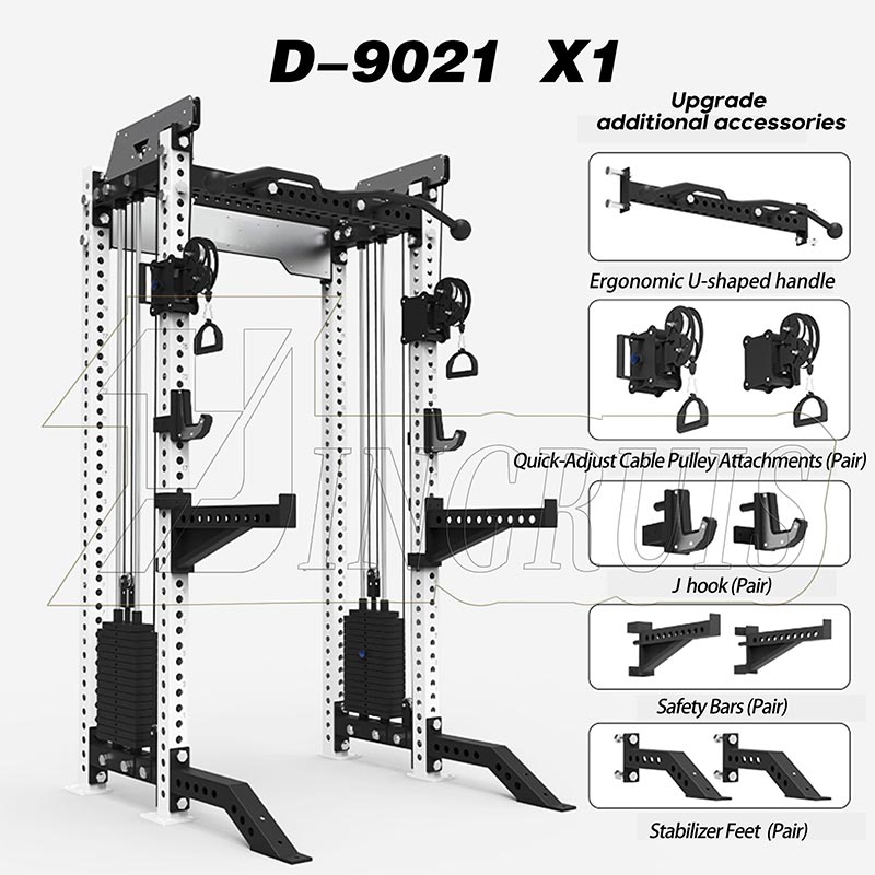 All-in-One Power Rack with Cable Crossover