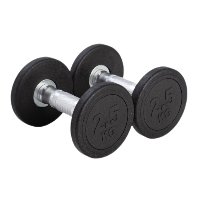 Met rubber beklede halter